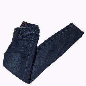 Elle Jeans Womens Size 2 Skinny Low Rise Dark Wash Denim Pants